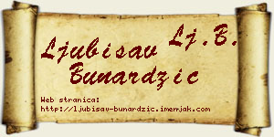 Ljubisav Bunardžić vizit kartica